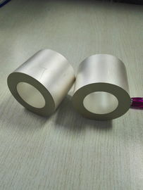 Disques en céramique piézoélectriques ronds d'anneau de cylindre positifs et négatifs dans un côté