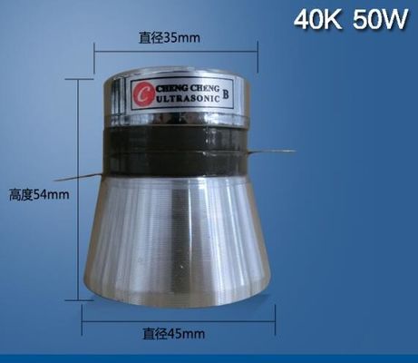 transducteur ultrasonique piézoélectrique de 50W 40K pour le réservoir de nettoyage