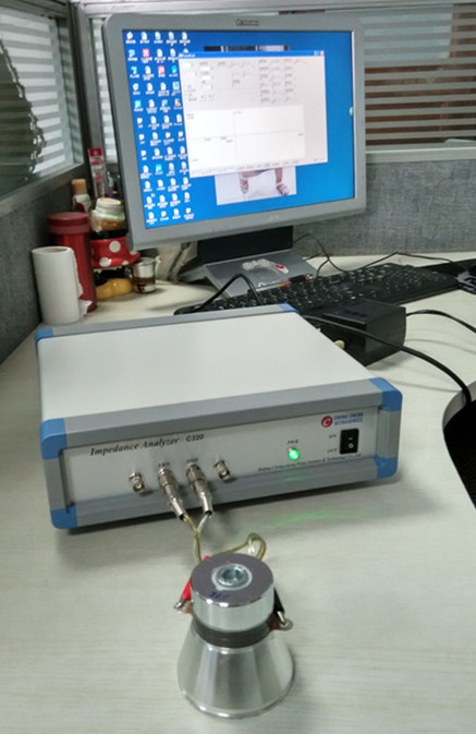 Fréquence en céramique piézo-électrique d'énergie de transducteur de cavitation d'impédance d'essai ultrasonique sain de mètre