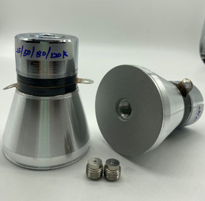 qualité  80mm Ultrasonic Piezoelectric Transducer 25/50/80/120k Four Frequency Usine
