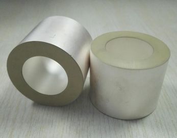 Électrodes positives et négatives de tube en céramique piézoélectrique de couleur argentée
