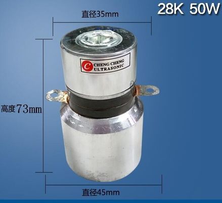transducteur ultrasonique industriel de 50w 28khz pour le nettoyage